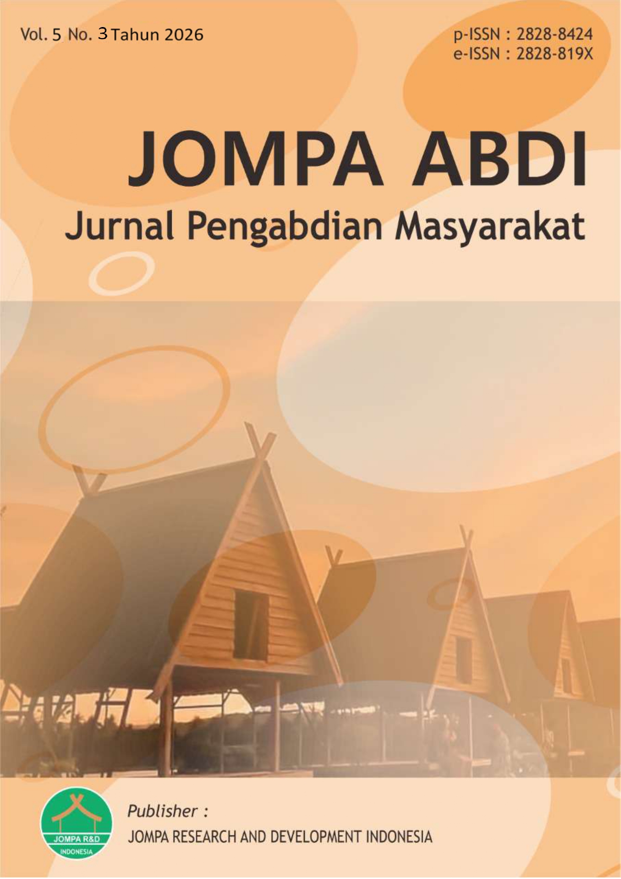 					View Vol. 5 No. 3 (2026): Jompa Abdi: Jurnal Pengabdian Masyarakat
				